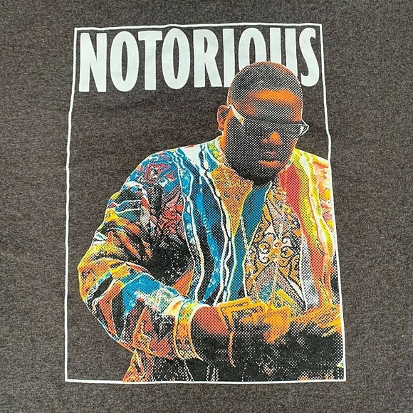 Brooklyn Mint Rap NOTORIOUS B.I.G T-Shirt Mens XXL Biggie Coogi Sweater 2XL
